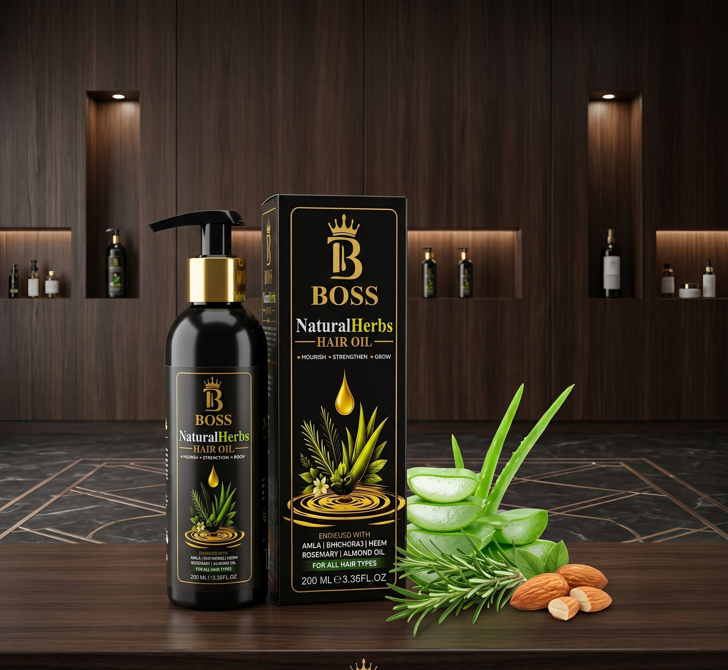 BOSS NATURAL HERBS HAIR OIL