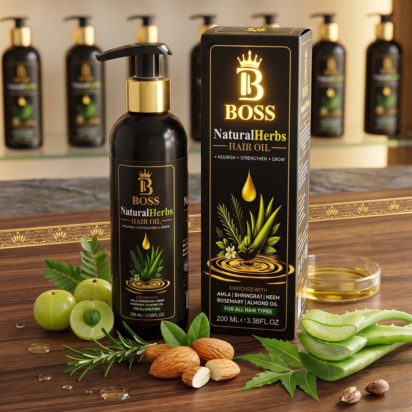 BOSS NATURAL HERBS HAIR OIL